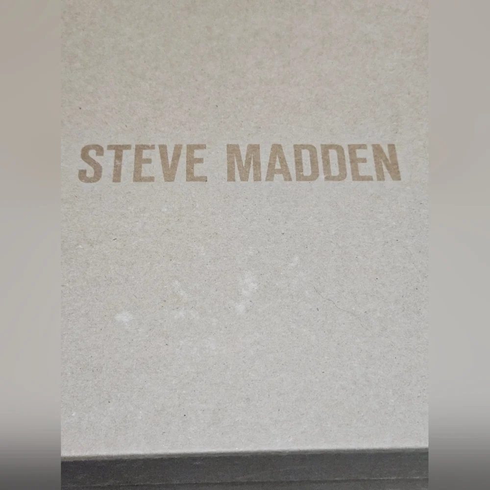 NWB Steve Madden Sadie black leather open toe Size 41 - Picture 10 of 12